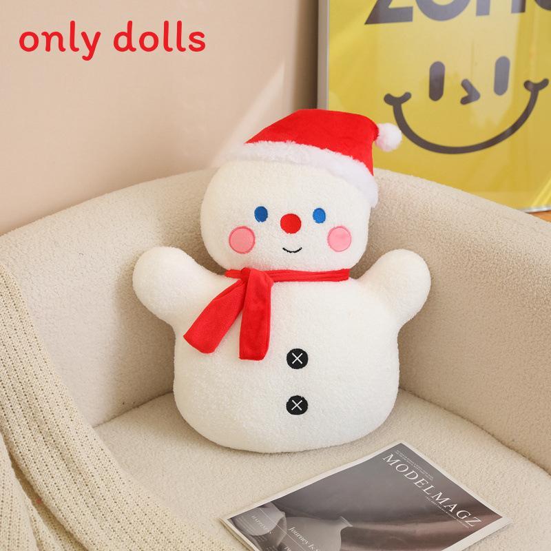 Gingerbread Man Snowman Christmas Tree Plush Daoll Pillow For Festive Home Decoration