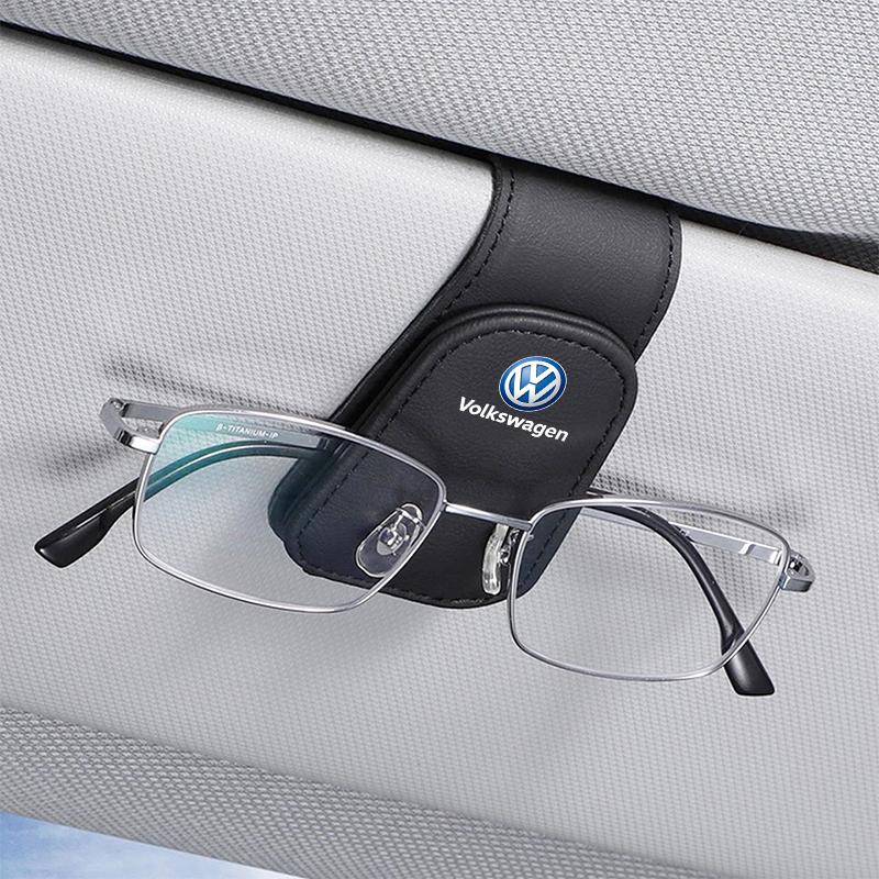 For VOLKSWAGEN VW Car Interior Sun Visor Eyeglasses Holder Sunglasses Clip For Volkswagen VW Golf Passat Tiguan Polo Touareg Mag