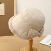 Модная шляпа-ведро с бантом и подкладкой, женская осенне-зимняя повседневная плюшевая шляпа-ведро