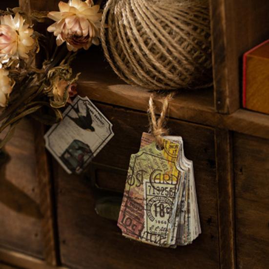 40Pcs DIY Vinyl Art Easy To Paste Great Self-adhesive Vintage Botanical Diary Note Handbook Stationery Stickers Material Sticker