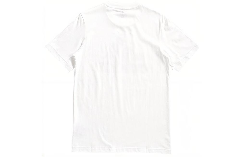 Adidas T Shirts Men's White Crew Neck Moderate Straight Fit FN1736