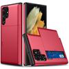 For Samsung Galaxy S25 Ultra Case with Card Holder TPU + PC Phone Back Cover