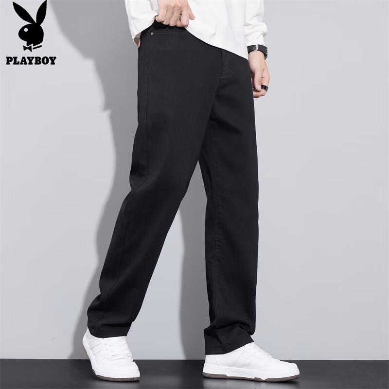 PLAYBOY Men's Autumn/Winter Loose Straight Denim Jeans