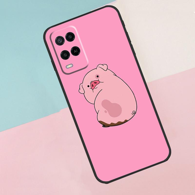 Мультяшная свинка Для Oppo A40 A60 A80 A18 A38 A58 A78 A98 A79 A16 A76 A96 A15 A74 A94 A54 A77 A17 Чехол для телефона