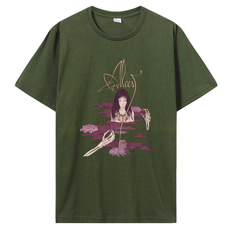 Kodama T Shirt Alcest Album T-Shirt French Post-metal Band Men Summer Tshirt EU Size Unisex Cotton Tees Harajuku