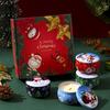 Christmas Tin Candle Gift Set of 4 - Scented Candles In Festive Metal Boxes for Christmas Eve Gifts Party Decoration