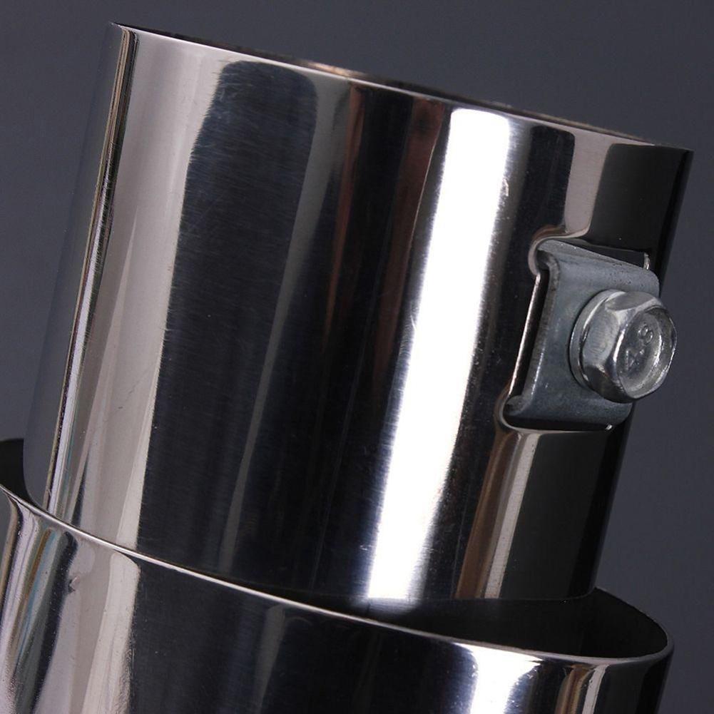 Автозапчасти для автомобилей, прямая круглая труба, выхлопная труба, хвостовой глушитель автомобиля, задний универсальный стальной наконечник из нержавеющей стали