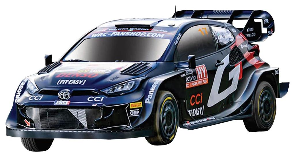 Kyosho BURAGO Scale Toyota GR Yaris Rally 1 WRC 17 Ogier with Clear Case 1/43 No. S. (Finished Model) (BUR38323)