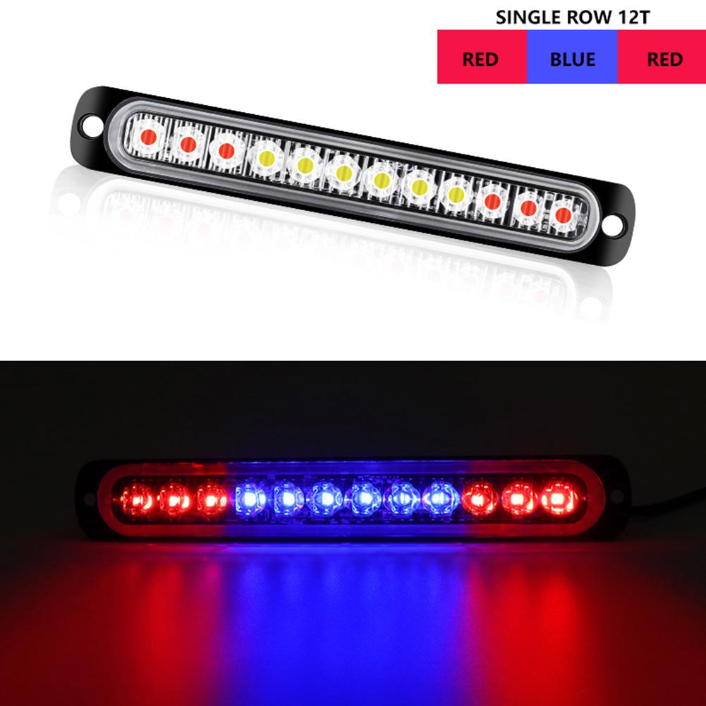 12LED Car Strobe Warning Light Cheap Strobe Grille Flashing Lightbar Truck Car Beacon Lamp Amber Traffic Clearance Light