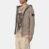 Stone Island FW24 Soft Shell Windproof Waterproof Breathable Hooded Zip Fleece Jacket Unisex jackets Khaki 8115Q0322-V0075