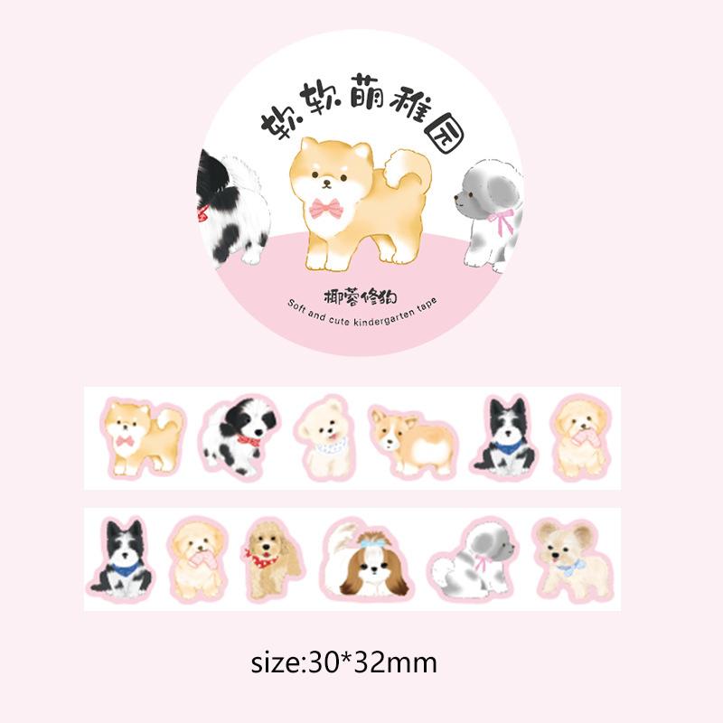 100 листов мультфильм граффити маленькие животные декоративная лента креативный ручной счет коллаж материал наклейки рулон школьные канцелярские принадлежности