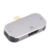 USB-C хаб 3 в 1, Type C Male на HD Multimedia Interface 2 Type C Female, док-станция для Windows, для Android, для OS X