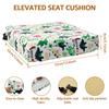 Non Slip Kids Booster Seat Child Dining Table Booster Seat with Adjustable Safety Belt & Fastening Strap Cartoon Booster Cushion