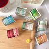 5Rolls/box Adhesive Diary Stationery DIY Scrapbooking Masking Tape Set Basic Pattern Washi Tape