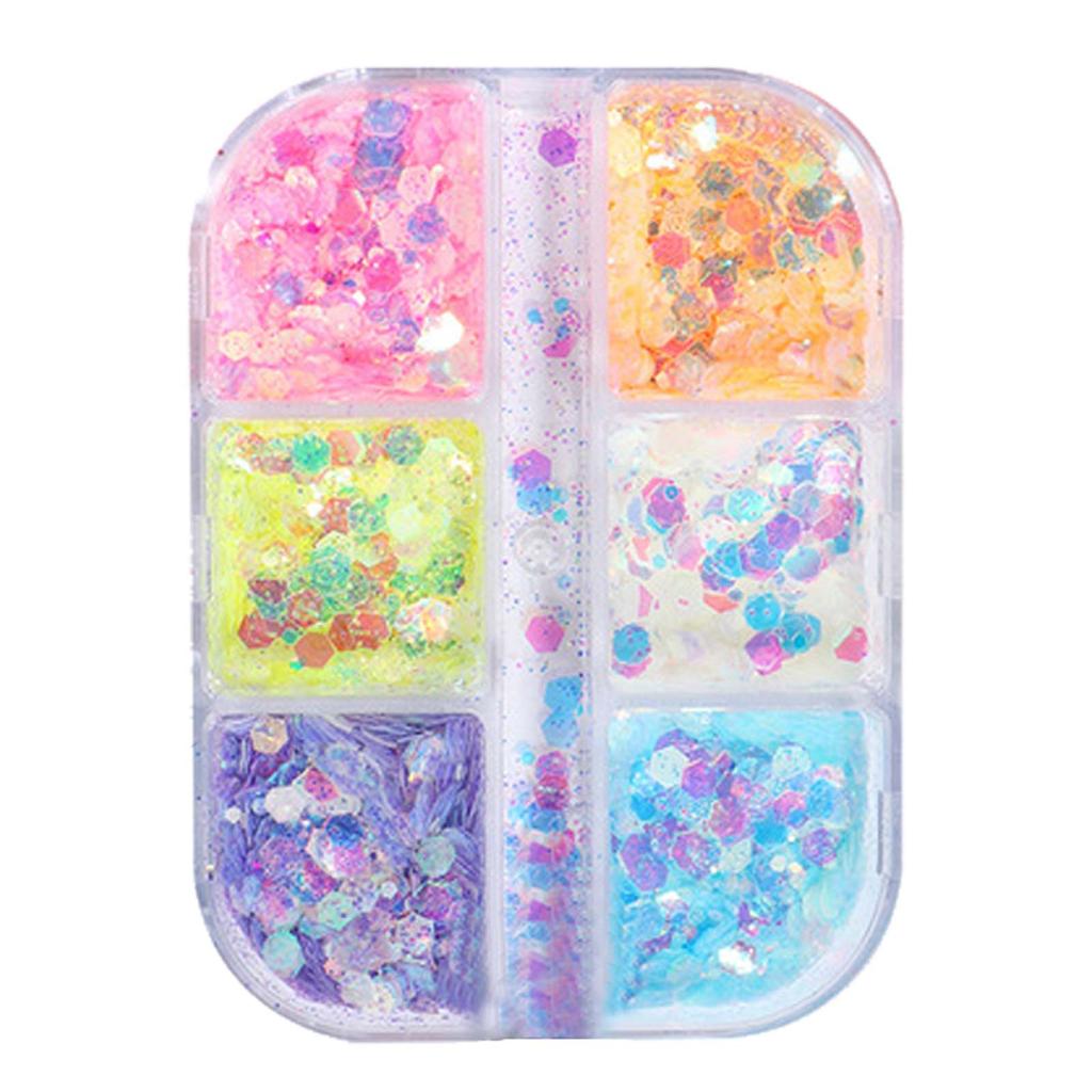 Nail Glow Powder Супер яркий мультиэффектный светящийся порошок для ногтей