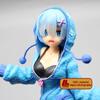 Аниме Re Life In a Different World Rem синяя одежда с капюшоном, фигурка из ПВХ, игрушка в подарок