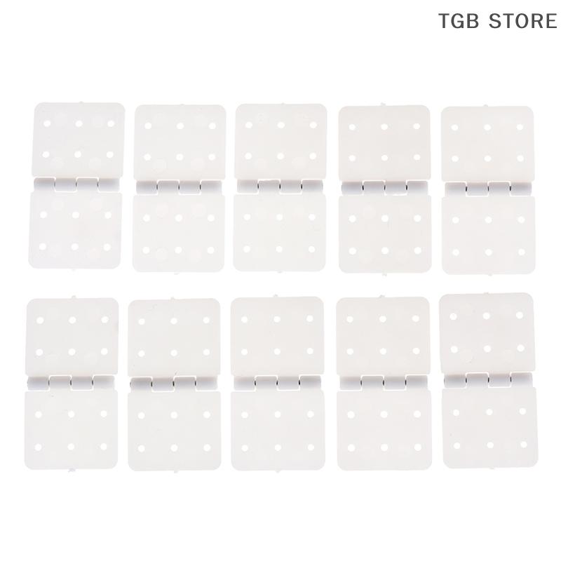 10Pcs White Plastic Hinge Linker Plastic Aircraft Helicopter Quadcopter For RC Airplane