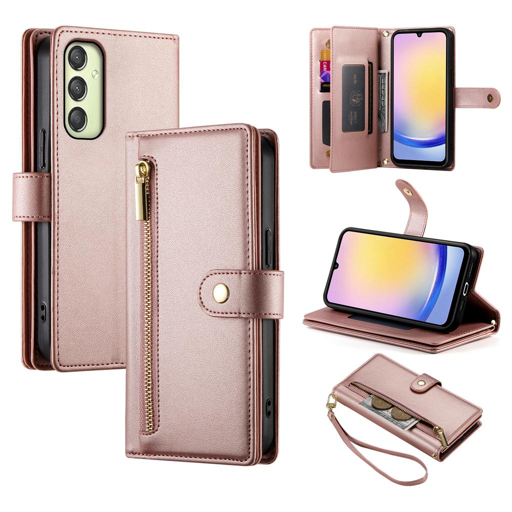 DF-011 Для Samsung Galaxy A25 5G (Глобальный) (161,0 х 76,5 х 8,3 мм) Кожаный чехол-сумка через плечо для телефона