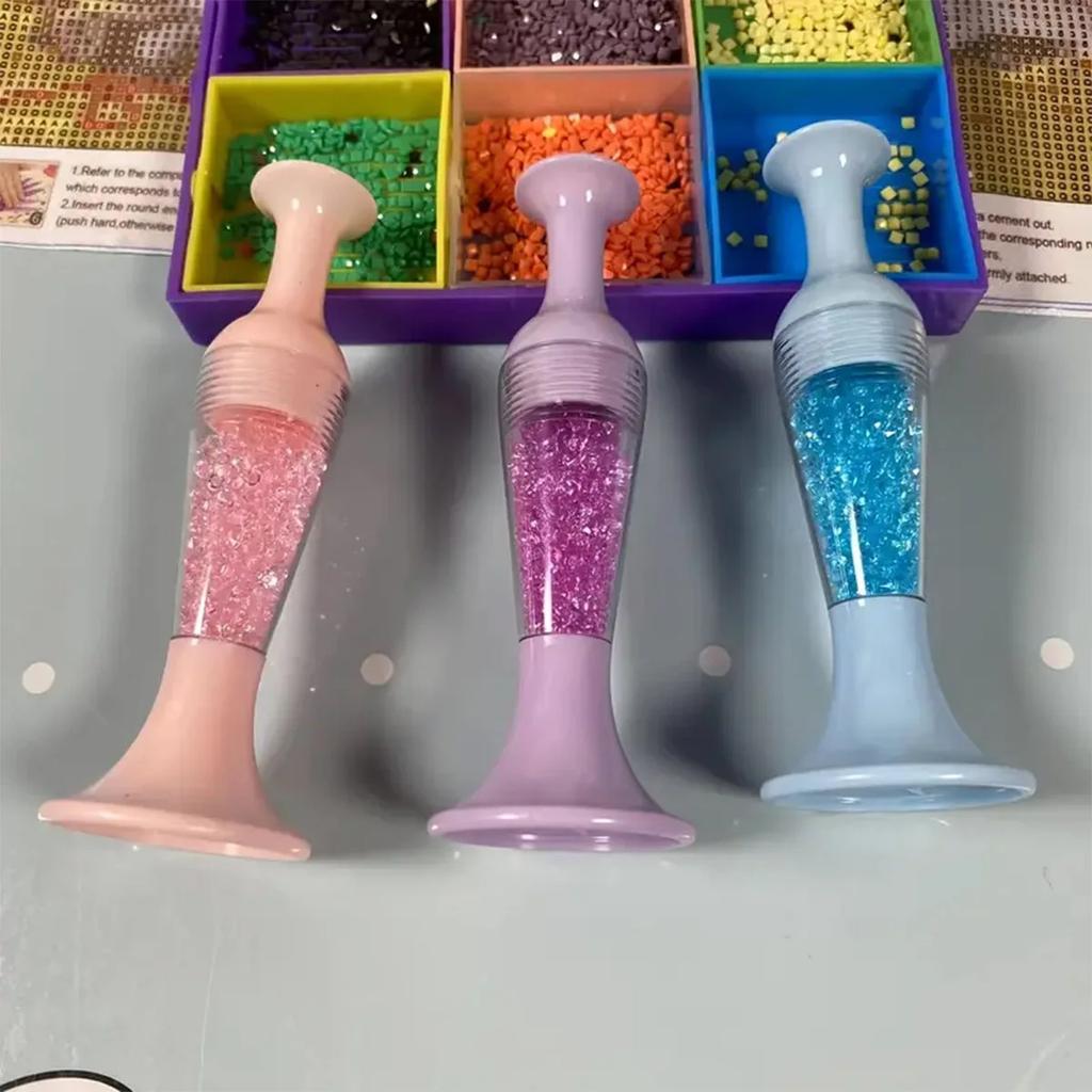 Швейные принадлежности Форма цветочного горшка Кристалл Острие Дрель Ручка Алмазная Живопись Инструмент 5D Алмазная Живопись Подставка Для Хранения Поделок