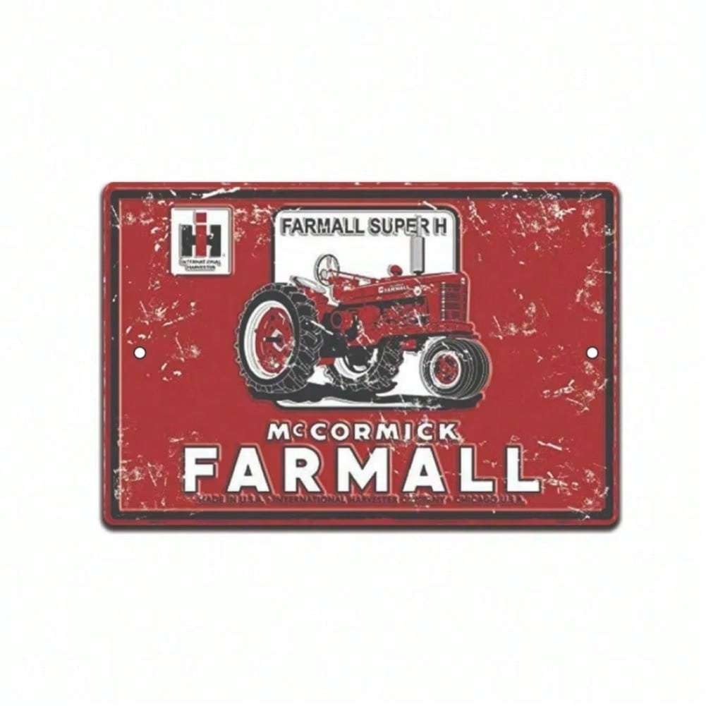 Farmall Винтажный Металлический Трактор Жестяная Вывеска США Ретро Настенное Искусство Рустик Домашний Декор Кухня Ванная Спальня Настенный Декор