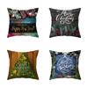 Christmas Themed Pillowcases Car Accessories Office Santa Claus Living Room Sofa Home Pillowcases