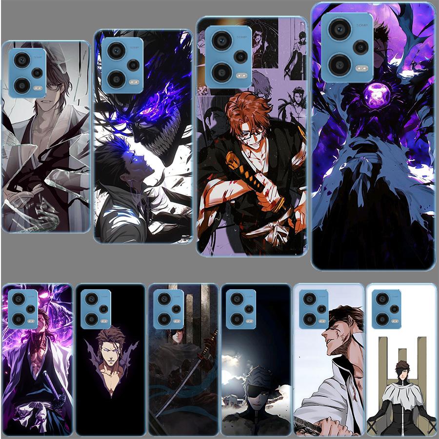 Чехол для телефона Bleach Айзен Соуске для Redmi Note 13 12 14 15 Pro Plus 13R 11 11T 11E 11S 10 Pro 10S 9 9S Прозрачный ТПУ Чехол