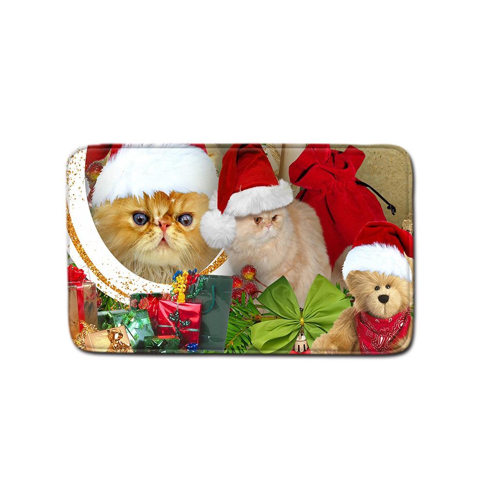 Рождественская шторка для душа, коврик для пола, комбинация из четырех предметов, ковер для ванной комнаты и туалета, коврик для душевой комнаты, коврик для ног