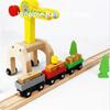 Wooden Railway Tracks Train Locomotive Track Trains Car Magnetic Train Toys  Birthday Gift