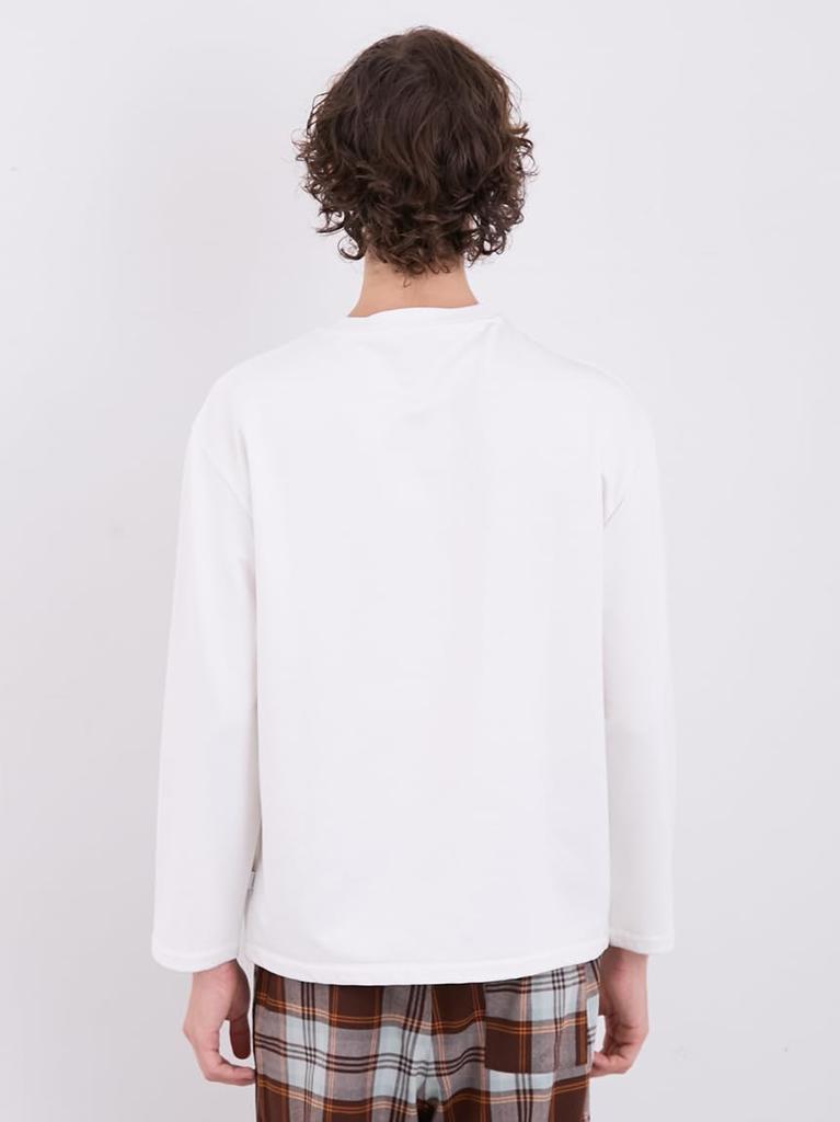 Gelato Pique HOMME Inlay Soft Cream Bear Print Long PHCT245986 DGRY T-Shirt Men's