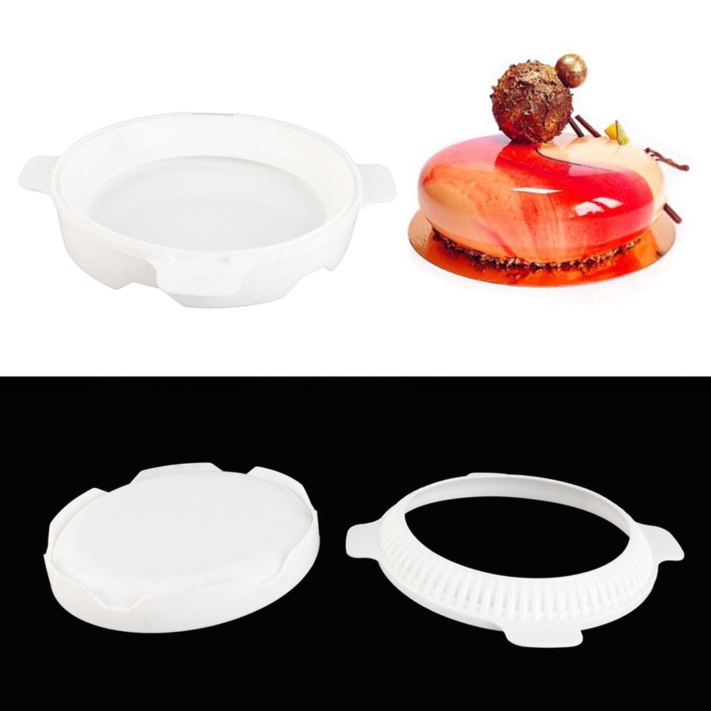 Антипригарный круглый силиконовый противень для выпечки шоколадного торта DIY форма для выпечки подходит для использования в микроволновой печи и замораживания