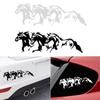25см*8.1см Новая Виниловая Наклейка Автомобильная Декорация Самоклеящаяся 3 Бегущие Лошади