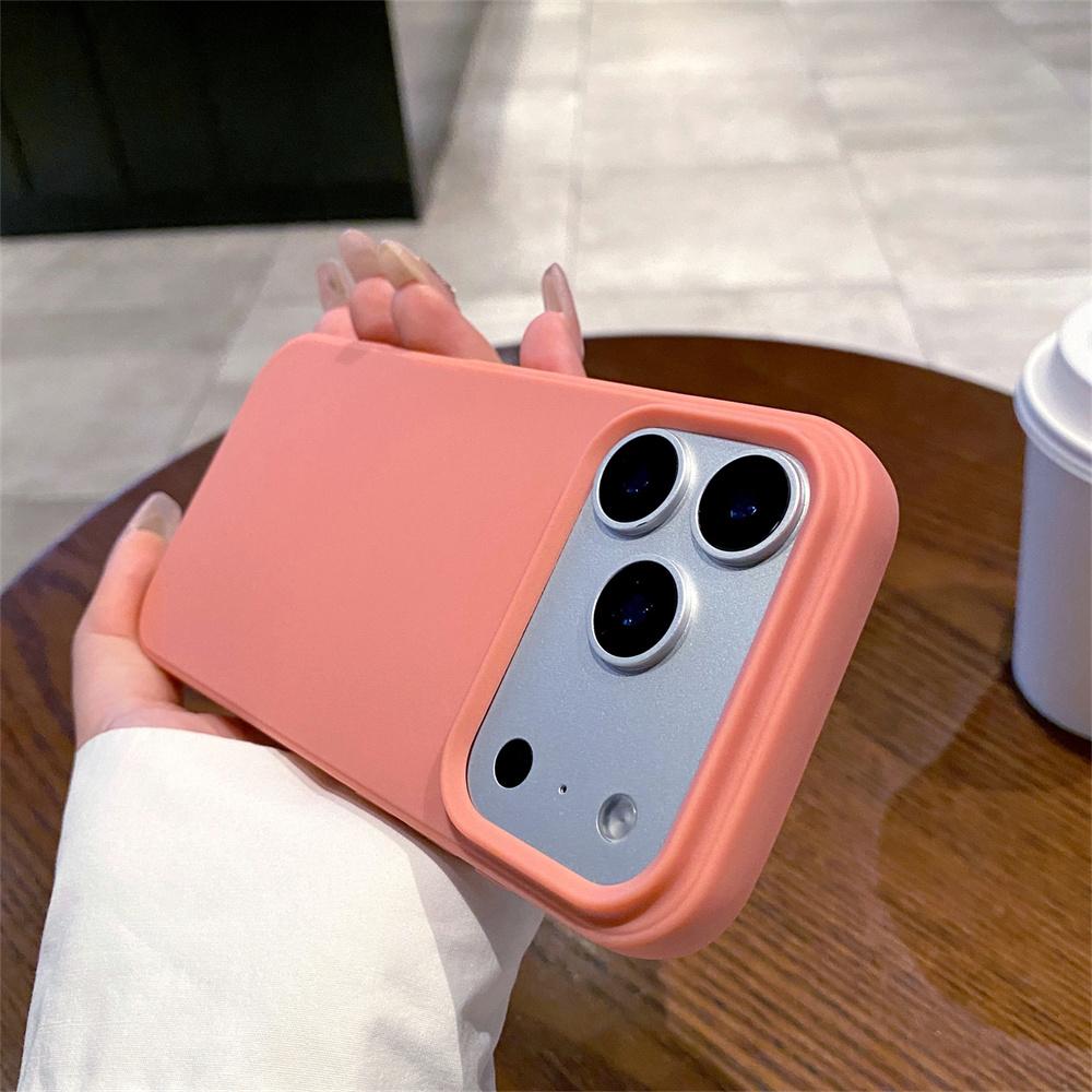 Офисный матовый однотонный чехол для телефона Apple iPhone 17 Air 16 Plus 15 14 13 12 Pro Max Силиконовый мягкий защитный задний чехол