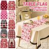 День святого Валентина Настольный флаг Красный Любовь Украшение дома Настольный флаг Скатерть