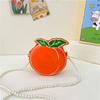 Shaped Children Peach Shoulder Bag Simulation Pearl Chain Casual Bag Crossbody