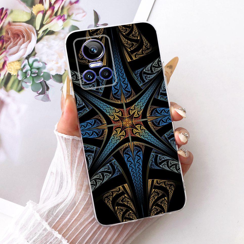 For Realme GT Neo 3 150W Neo 5 240W / Realme GT3 Phone Case Dragon Cute Cat Cartoon Pattern Casing Soft Clear Silicone Cover