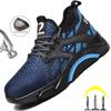 Shoes Men Women Steel-Toe Work Shoes Men's Work Safety Boots Indestructible Breathable Work Sneakers Industrial Shoe
