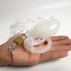 Silicone Urethra Chastity Lock with 5 Snap Ring Penis Bondage Adult Men's Chastity Cage Cock Restriction BDSM Abstainer Sextoys