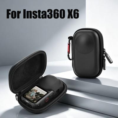 Shockproof Camera Mini Body Bag Portable Storage Bag for Insta360 X6 Action Camera Accessories