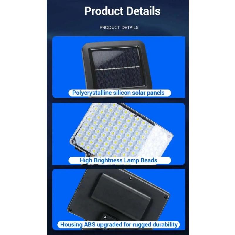 315COB солнечные фонари уличный настенный светильник с датчиком движения пульт дистанционного управления IP68 водонепроницаемый сад уличный дом аварийный La
