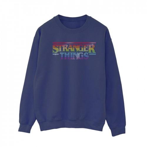 Netflix Womens/Ladies Stranger Things Rainbow Dot Logo Sweatshirt