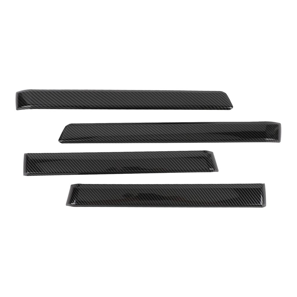 4 шт., декоративная накладка на подлокотник боковой двери автомобиля, отделка из углеродного волокна, устойчивая к царапинам