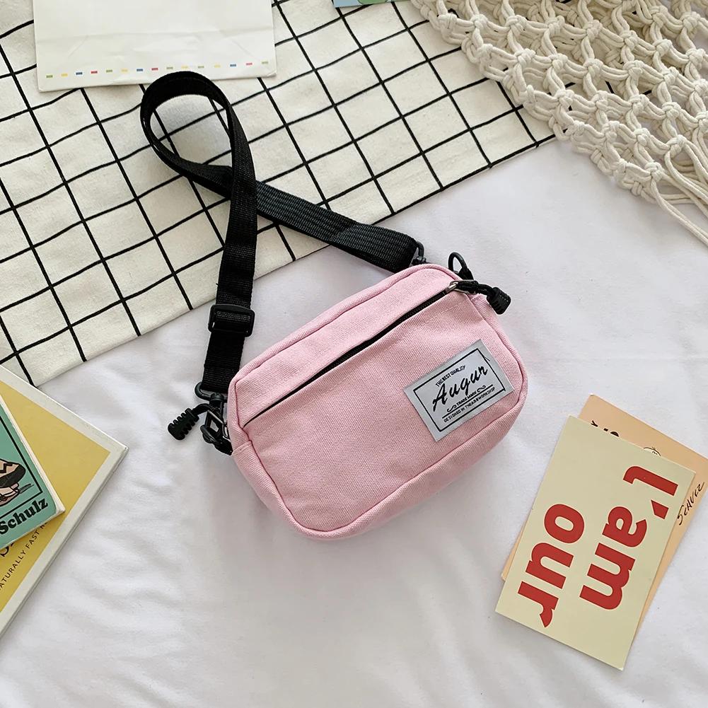 Fashion Women Canvas Patchwork Crossbody Shoulder Messenger Bag Casual Ladies Mini Handbags Purse Phone Bags Wallet Women's Bag