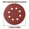 10/50pcs Sanding Disc 60-600 Grit Sanding Discs 5 Inch 8 Hole Hook And Loop Sanding Discs For Random Orbital Sander Polishing