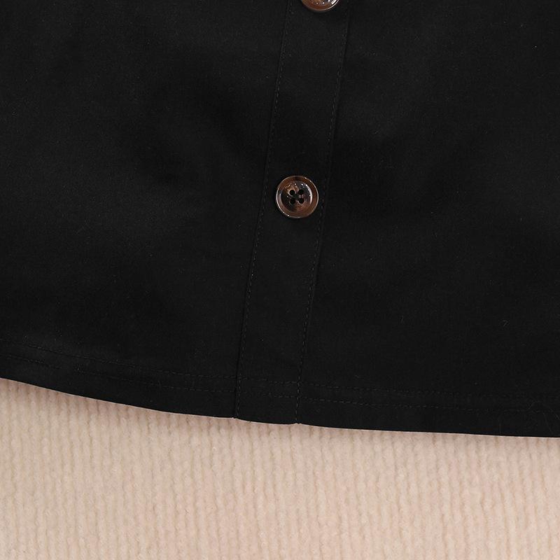 Детские повседневные комплекты одежды для девочек весна осень 2024 новые подростковые детские топы с длинными рукавами и оборками из сетки с нашивками и короткой юбкой комплекты одежды