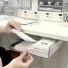 Under-Desk Drawer Organizer - Lightweight PET Storage Box for Office and Student Desks, Wall-Mounted Design