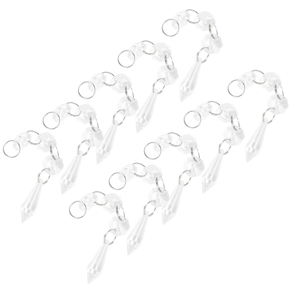 10pcs Bag Acrylic Bead Strands Chandelier Bead Lamp Chain Wedding Party Decoration