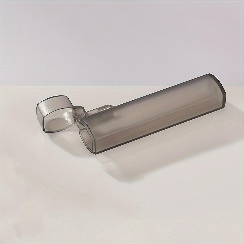 1pc Portable Clear Toothpick Case - Leak-Proof Transparent Holder with Sleek Design for Travel, Home & Restaurant Use, Alcohol-Free Plastic Material