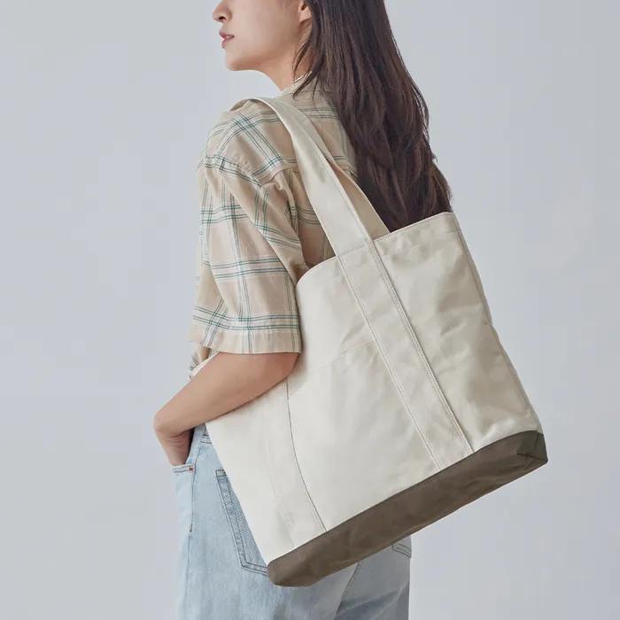 PEACH CANVAS BAG (Natural) Peach Canvas Bag