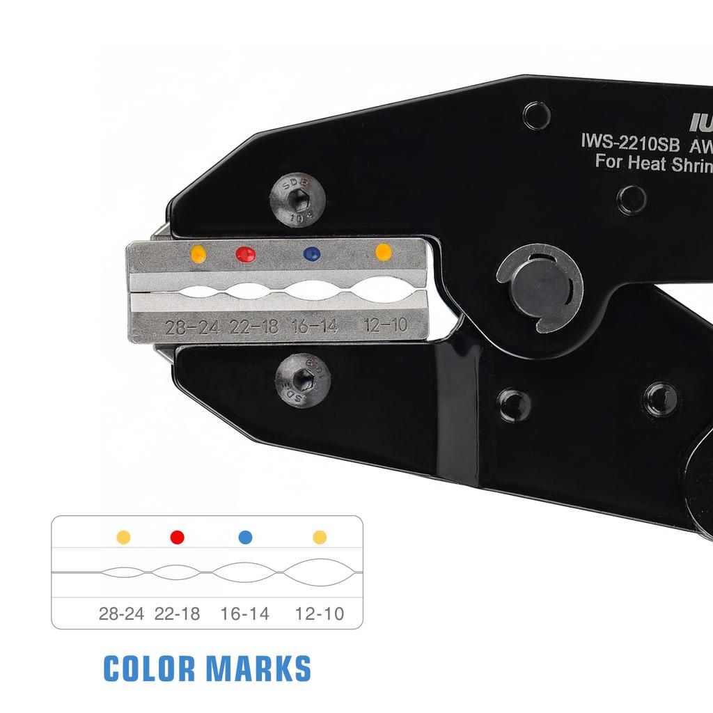 Водонепроницаемый обжимной соединитель IWISS типа SB, обжимной инструмент, соединитель стыкового типа, специальный обжимной инструмент, обжимные клещи с храповым механизмом IWS-2210SB