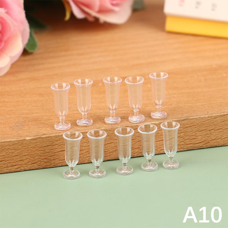 10 шт. мини-чашка для красного вина, имитация мебели, бокал для вина, кубок, декор для кукольного домика